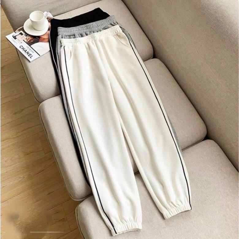 THEMEI 1992 SHOP Quần Jogger Chất Tổ Ong Chạy Viền - Quần Thể Thao Unisex Dày Dặn_Q088