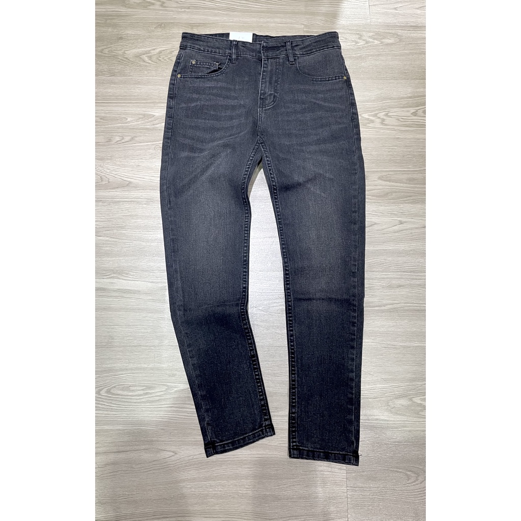 {Freeship +Voucher 20k} QUẦN JEANS DÀI NAM XÁM ĐẬM TRƠN SLIMFIT VẢI ĐẸP FORM CHUẨN XỊN (ảnh thật 100%)099-154
