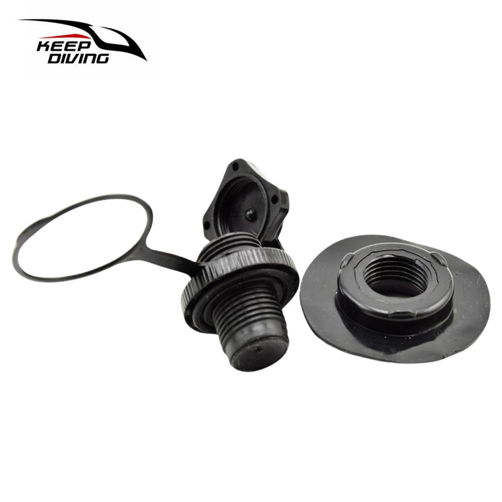 Bộ 2 Đầu Van Bơm Hơi Bằng Cao Su Chống Rò Rỉ Cho Thuyền Kayak Bơm Hơi