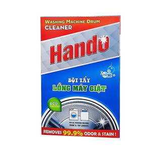 Combo 2 hộp 4 gói bột tẩy lồng máy giặt hando