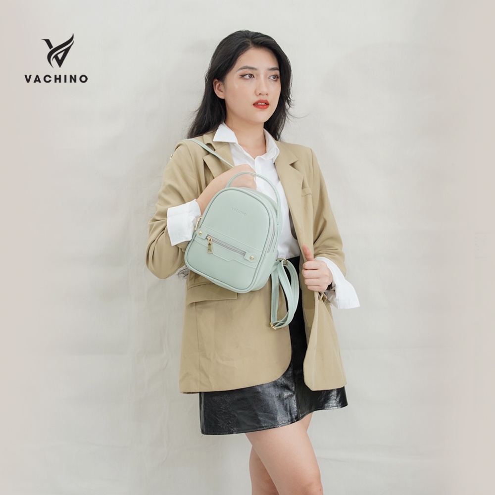 Balo da nữ thời trang VACHINO - BG002 Màu xanh lam