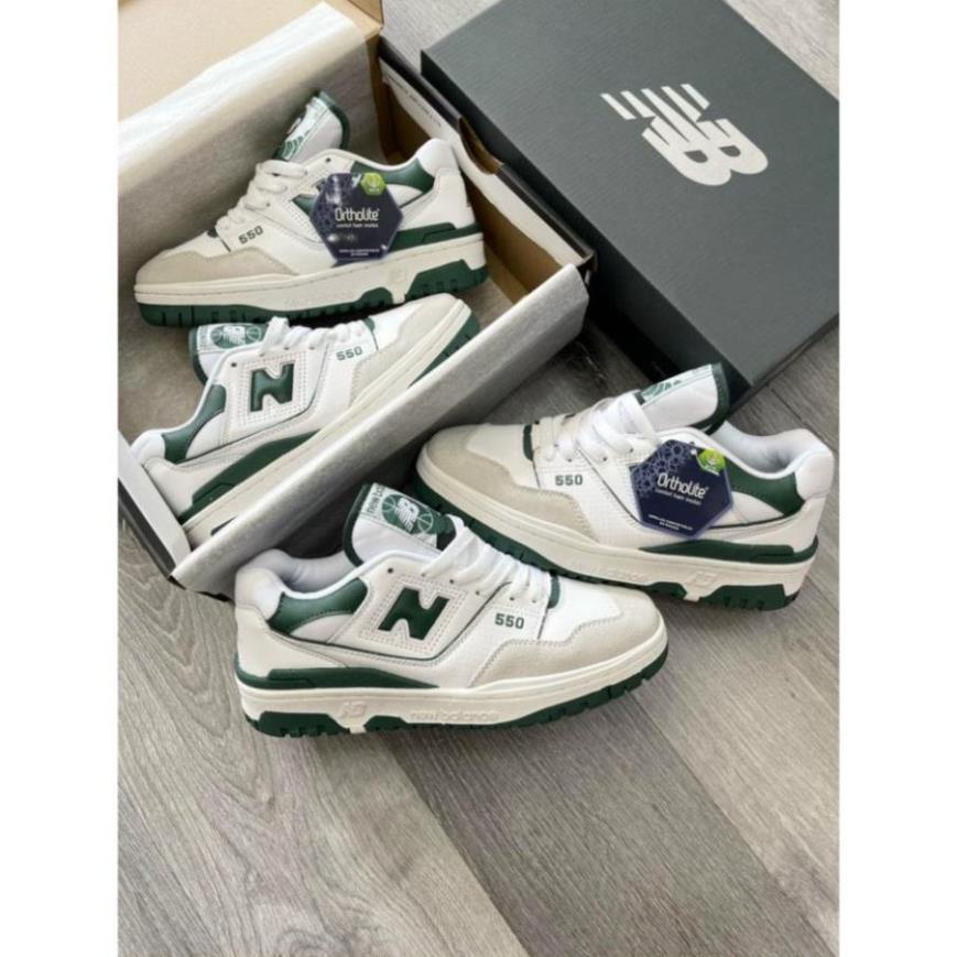 Giày 𝐧𝐞𝐰 𝐛𝐚𝐥𝐚𝐧𝐜𝐞 𝟓𝟓𝟎,NB550 Xanh Lá, Gìay Thể Thao Nam Nữ Newbalen 550 Đế Cao kem Phối Xanh Lá, Xanh Ngọc, Xanh biển