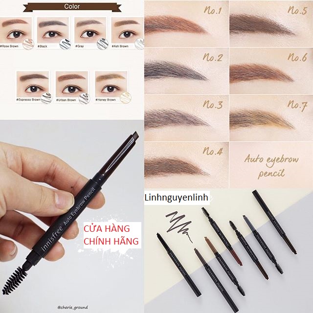 Chì kẻ mày 2 đầu Eco EyeBrown Pencil INNISFREE