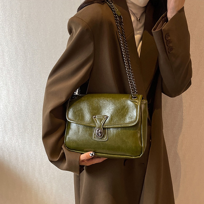 Túi Đeo Vai Dáng Vuông Nhỏ Màu Sắc Trơn Thời Trang Cao Cấp Cho Nữ