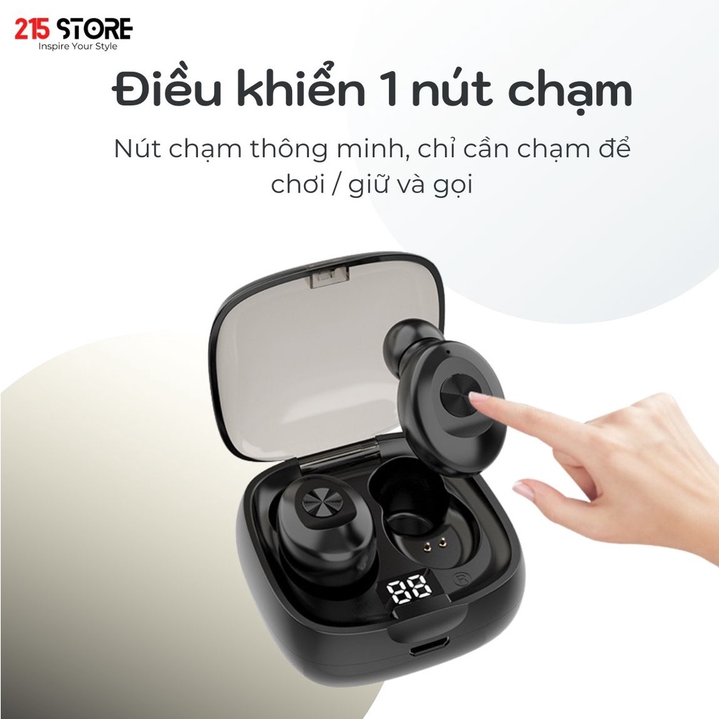 Tai nghe headphone bluetooth không dây 215Store XG8 TWS, kháng nước, bass mạnh, âm thanh chuẩn hifi