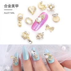 Miếng Dán Trang Trí Móng Tay Bằng Hợp Kim Phong Cách Nhật Bản Mới DIY