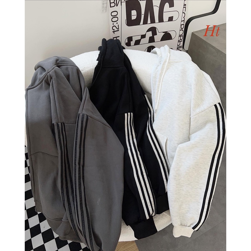 Áo khoác nỉ Sọc 4 tay 2 bên