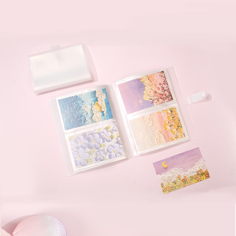 Cuốn album ảnh Béo shop polaroid mini bằng nhựa PP trong mờ 3 4 5 6 7 inch nhiều ngăn chứa ảnh idol lưu niệm tiện lợi