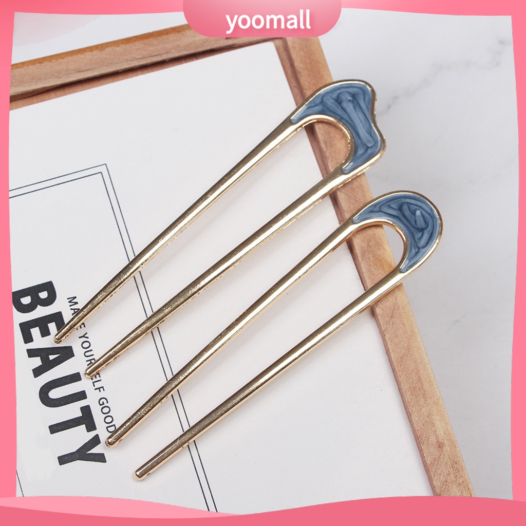 Trâm Cài Tóc Hình Chữ U Thiết Kế Đơn Giản Thời Trang Cho Nữ