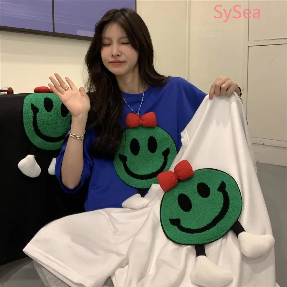 Áo Thun Thêu Họa Tiết Hoạt Hình Xinh Xắn Theo Phong Cách Mùa Hè Hàn Quốc Dành Cho Nữ /