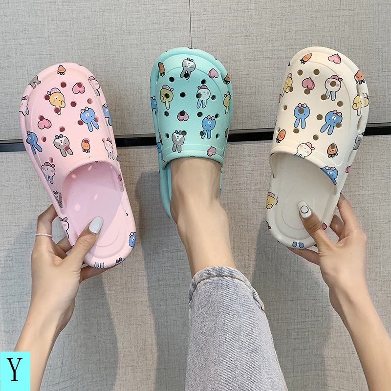 Dép Bít Mũi Đế Bằng Chống Trượt Thời Trang Xuân Hè 2021 Dễ Thương Cho Nữ