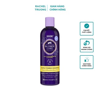 Dầu gội xả hask blonde care purple toning giữ màu tóc nhuộm 355ml