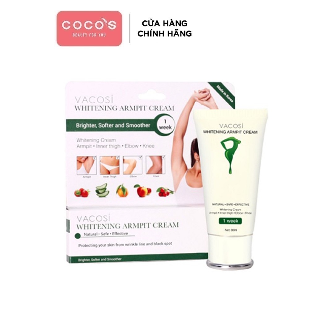 Kem LàmTrắng Mờ Thâm Nách Vacosi Whitening Armpit Cream 30ml