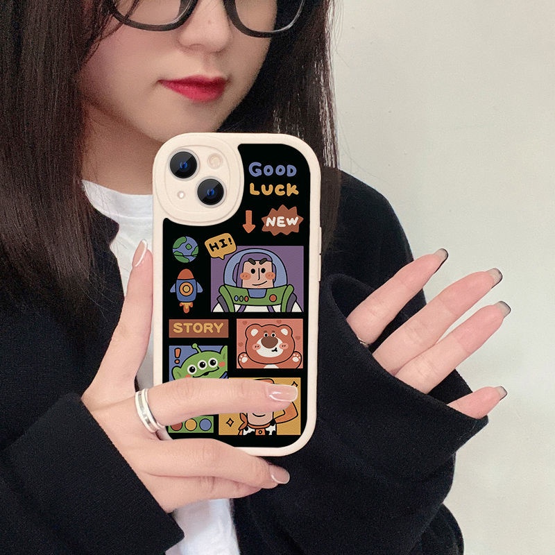 Thời trang Đơn giản Phim hoạt hình Toy Story Bao đựng điện thoại cho OPPO A5s A9 A11X2020 A15 A16 A33 A53 A11 A72 A76 A96 F9 F9pro F11 Chống rơi chống bám vân tay Trọn gói