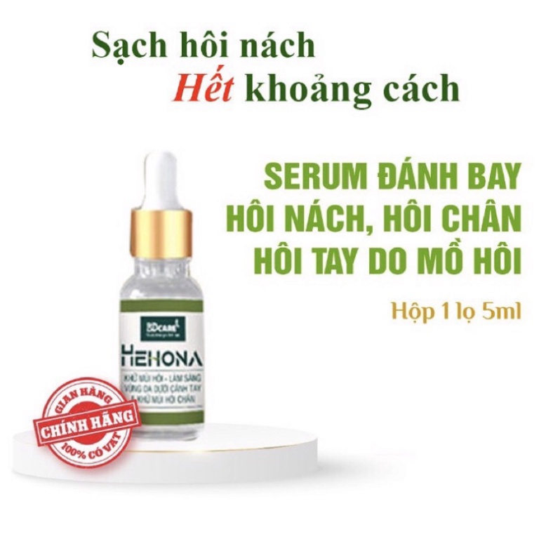 Hehona- serum khử mùi hôi nách và chân 5ml-Chính Hãng