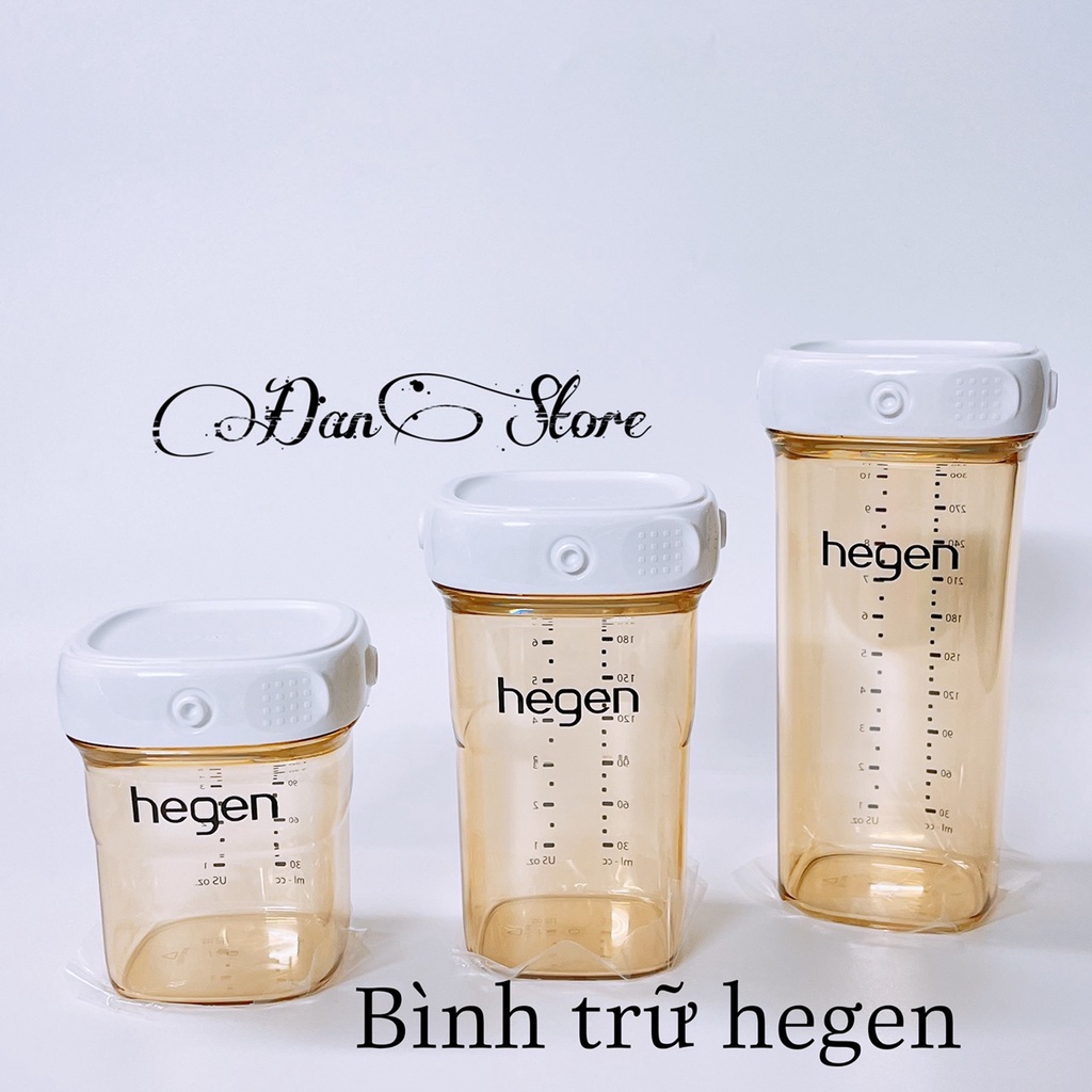 Chính Hãng- Bình trữ sữa Hegen 60 150 240 330ml, bình bảo quản sữa Mẹ