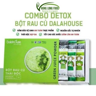 Combo Thải độc Detox bột rau củ Dalahouse 63gr