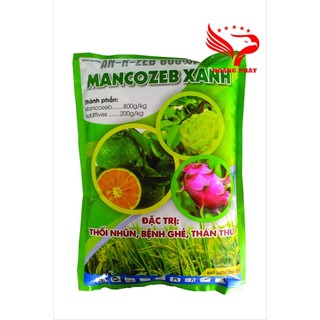 Mancozeb xanh 1kg - phòng trừ nấm bệnh hại cây trồng - vàng lá, sương mai, đốm lá, thán thư