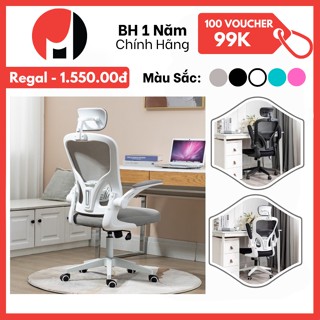 Xiaomi Manson Regal Ghế Văn Phòng Tay Gập Công Thái Học Cao Cấp Trắng / Xám / Xanh / Hồng
