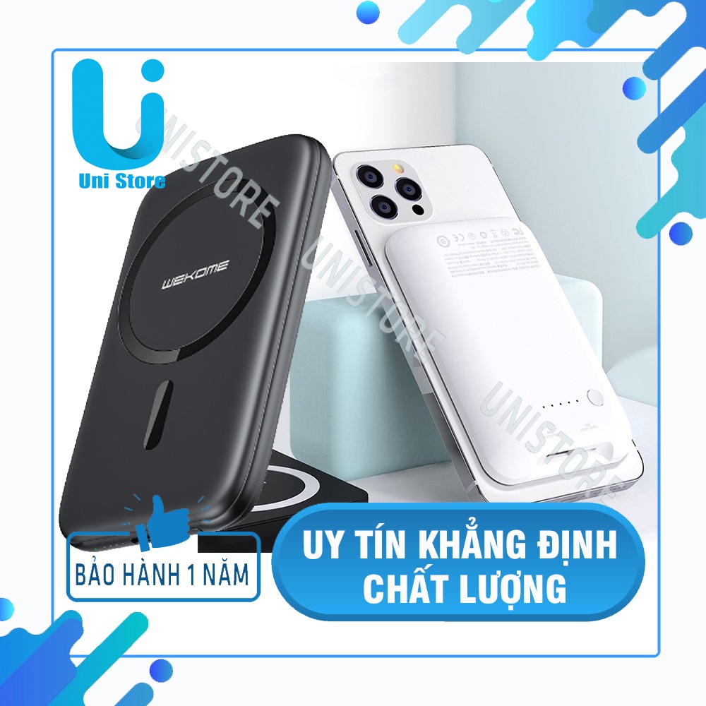 Sạc Pin Dự Phòng Từ Tính Không Dây - Sạc Nhanh 15W Chính Hãng WP - BẢO HÀNH CHÍNH HÃNG