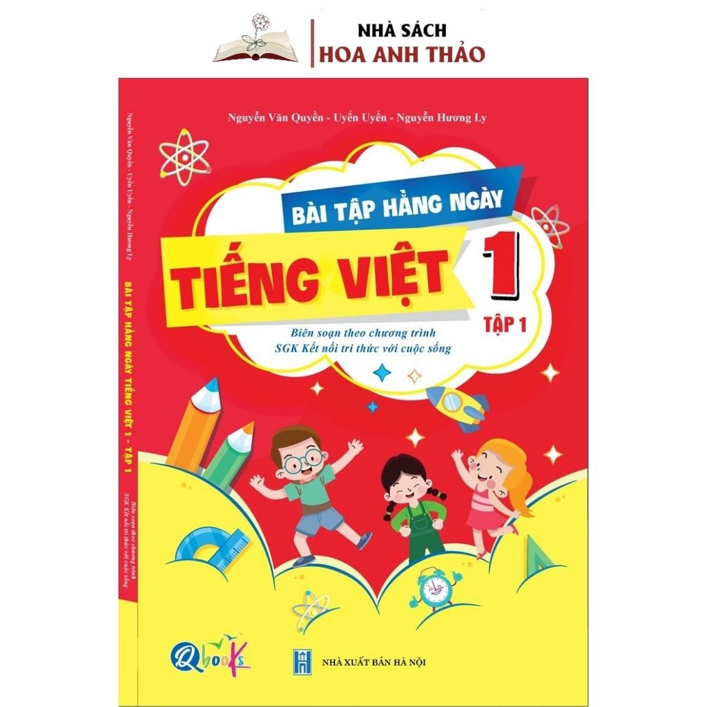 Bài tập hàng ngày lớp 1 -TOÁN,TIẾNG VIỆT- bộ KẾT NỐI- TẬP 1 (Combo 2 cuốn)