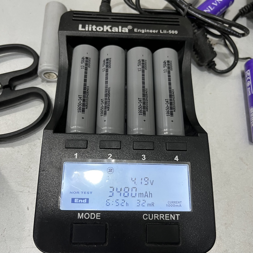 Cell pin 18650 34T Li-ion 3.7V 3400mah 1.5C - Xả 5A