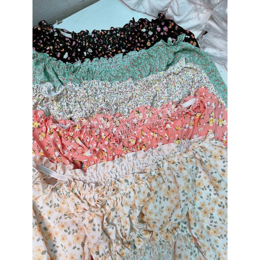 Áo Kiểu Đắp Chéo Tay Dài Cột Nơ