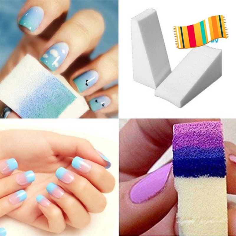 Mút Dặm Ombre Móng-Gói 8 Miếng