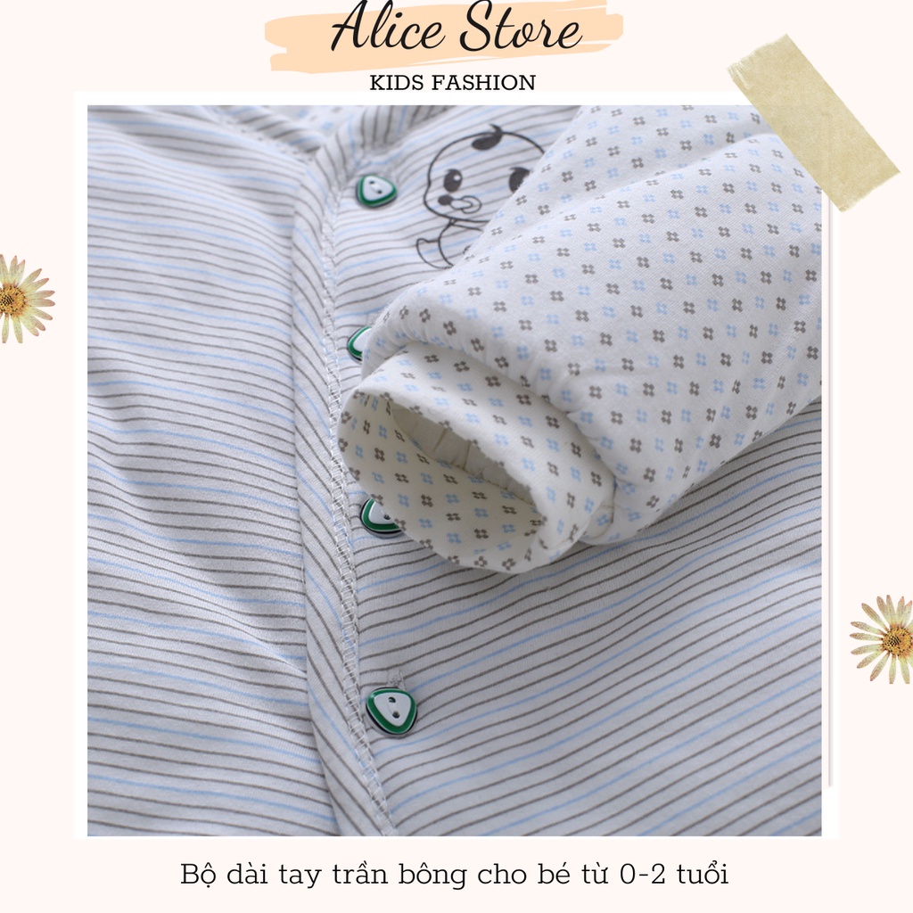 Quần áo trẻ em mùa đông 💖FREESHIP💖 bộ dài tay trần bông cho bé