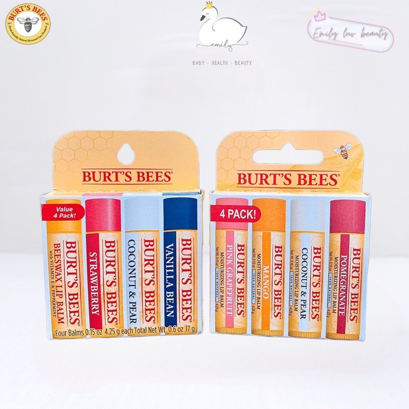 Son dưỡng Burt’s Bee Beeswax Lip Balm