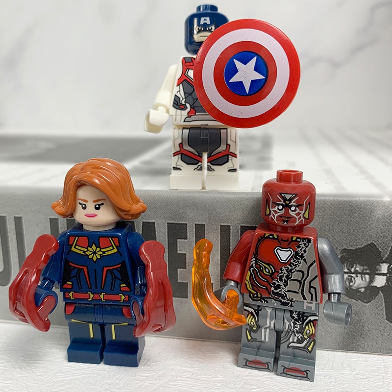 Bộ 12 Mô Hình Lego Siêu Anh Hùng Marvel Hulk Captain America Batman Colossus