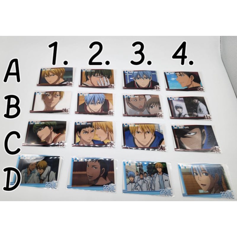 Thẻ bài bo góc chủ đề KUROKO NO BASKET - TUYỂN THỦ VÔ HÌNH , KNB số 01