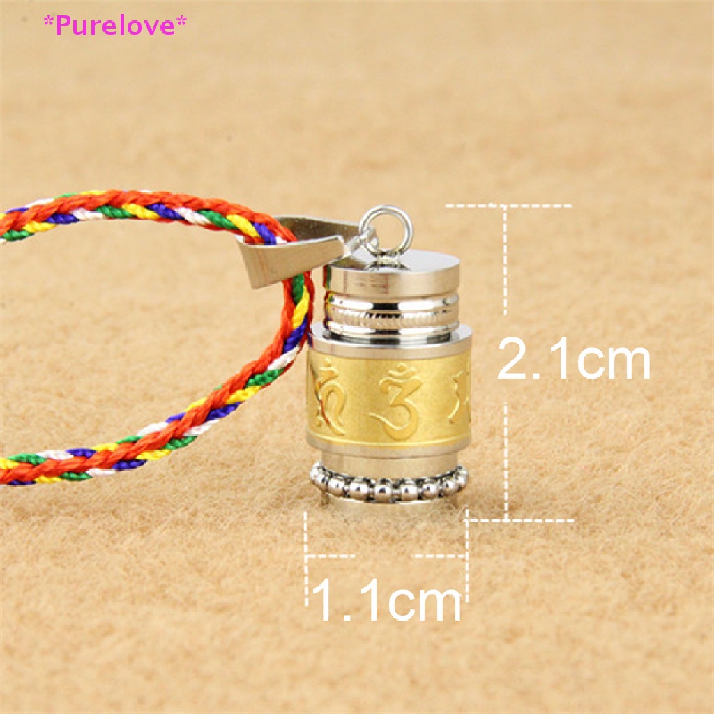 Vòng cổ Mặt Hình Bánh Xe Cầu Nguyện Bằng Thép Không Gỉ Dành Cho Nam Và Nữ Mới