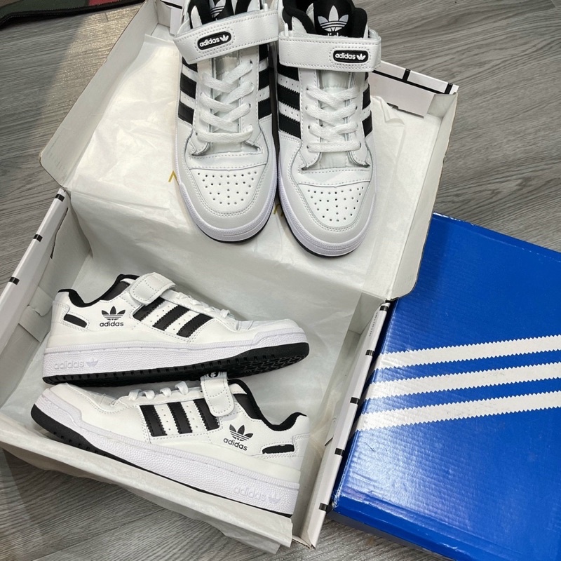 GIÀY A’D!DAS FORUM WHITE BLACK SC