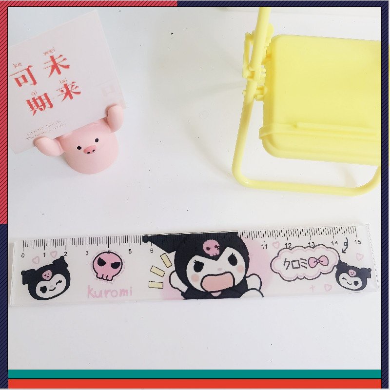 Thước Kẻ Hoạt Hình Kuromi Pochacco 15Cm Dành Cho Học Sinh