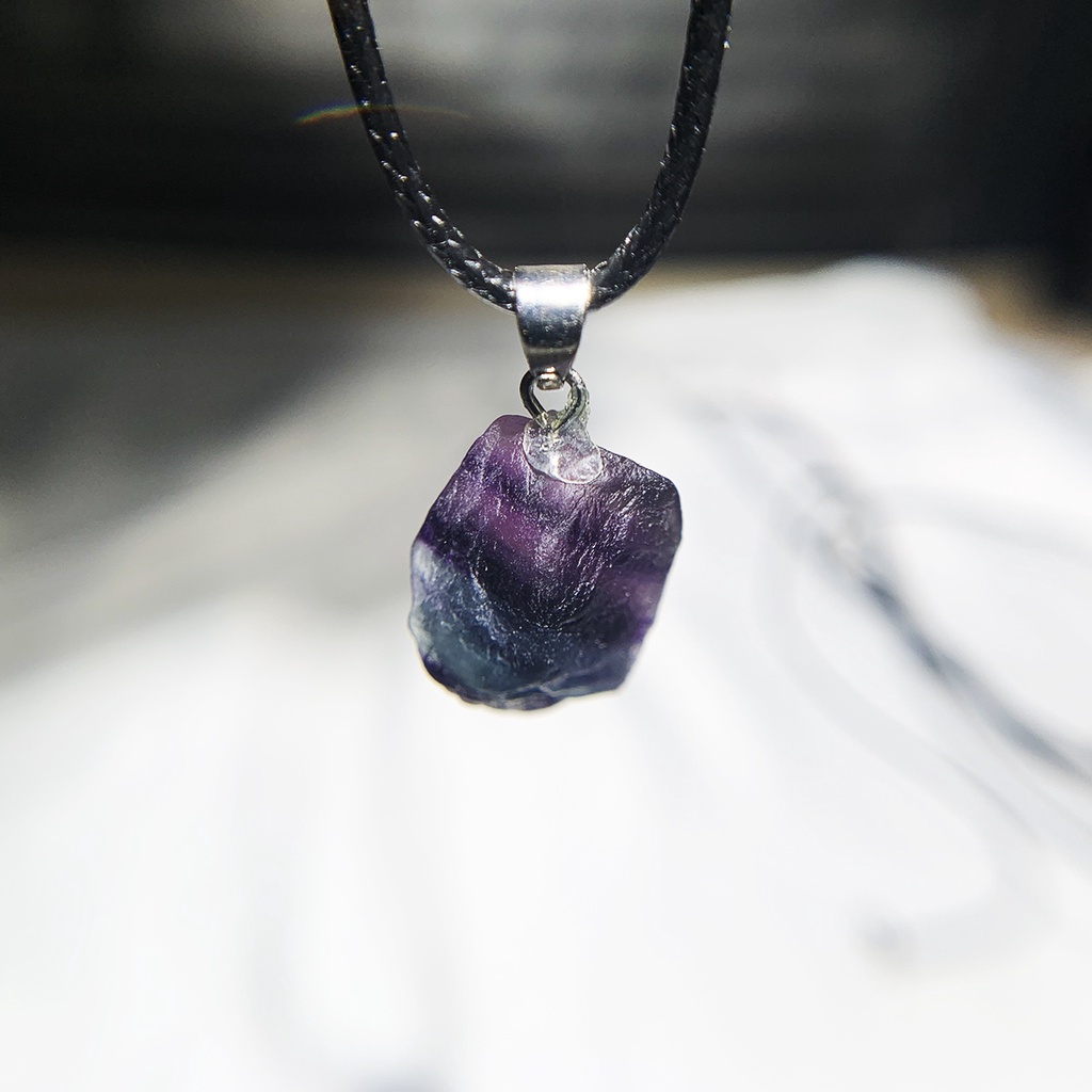Vòng cổ Đá fluorite Tự Nhiên Màu Sắc Độc Đáo