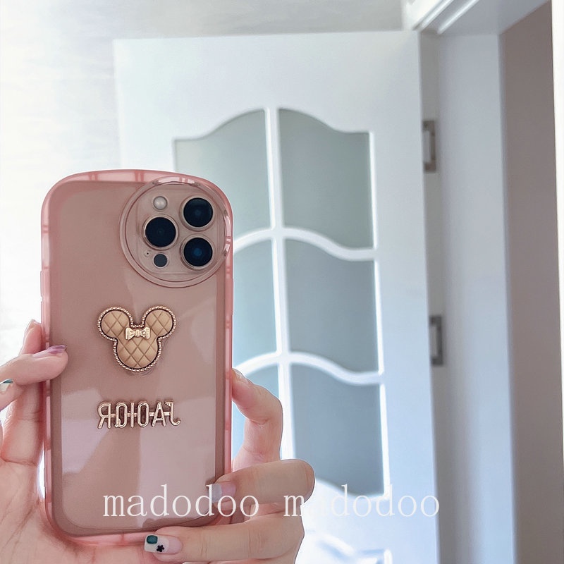 Cute Casing Redmi 9C 10A Note 10 10S 9T 4G 10C 9C 6 6A Mi POCO M3 Pro 5G Oval Edge ins Candy Color Cartoon Minnie Clear Airbag Anti-fall Full Phone Case Cover NKS 16