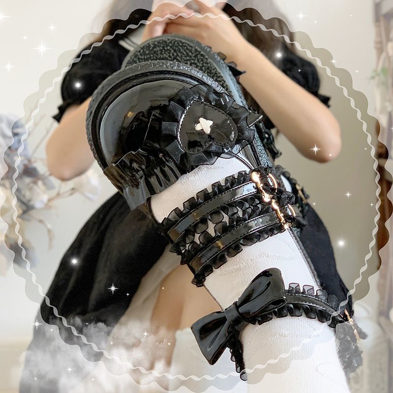 Giày Búp Bê Da Đế Dày Thời Trang Mùa Thu Lolita Nhật Bản 2022 Dành Cho Nữ