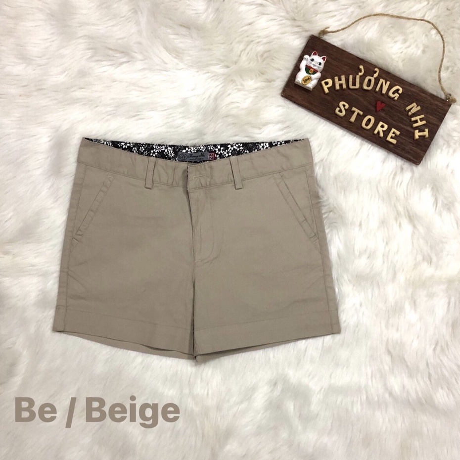 Quần Shorts Kaki Thun Màu Be - Màu Beige  / Quần Shorts Kaki Basic