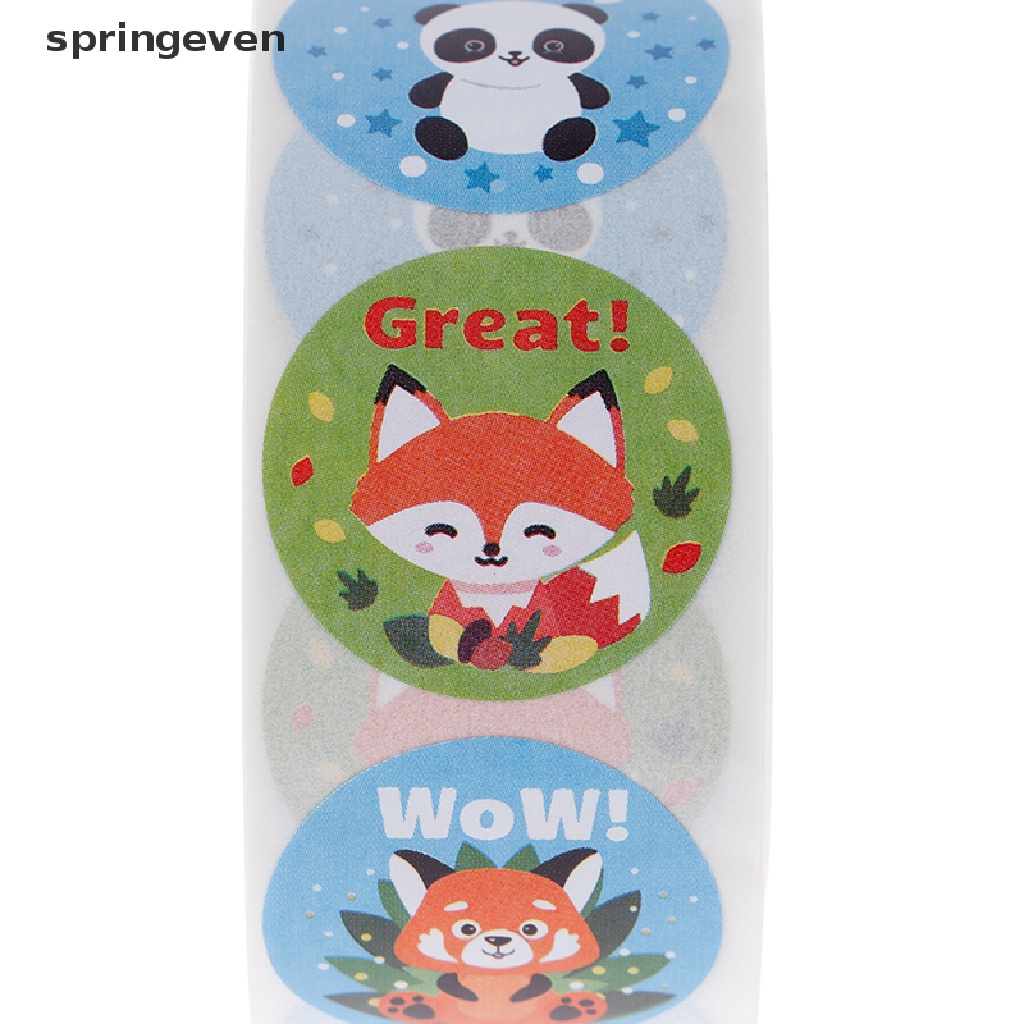 Set 500 Sticker Động Vật Dễ Thương Dán Khen Thưởng Cho Giáo Viên