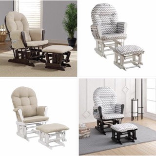 Ghế lắc lư xuất Mỹ, ghế thư giãn đọc sách khung gỗ anh đào tự nhiên