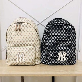 ( Chuẩn hãng ) Balo MLB NY Monogram Backpack Tiếu Chuẩn Hàn Quốc Full Tag Code JUN.BOUTIQUE