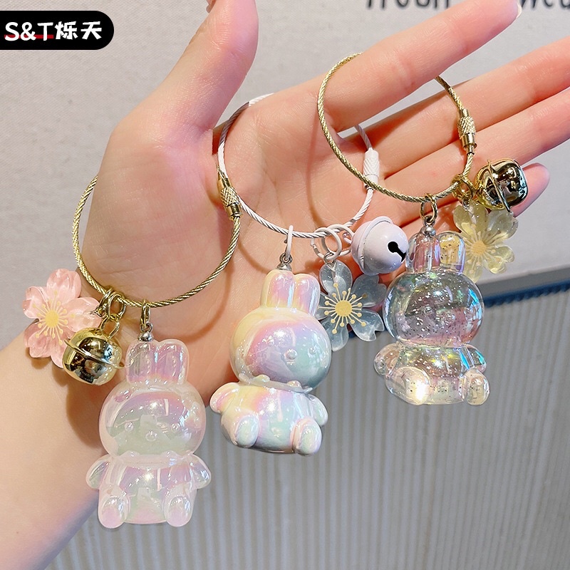 móc khoá thỏ dạ quang