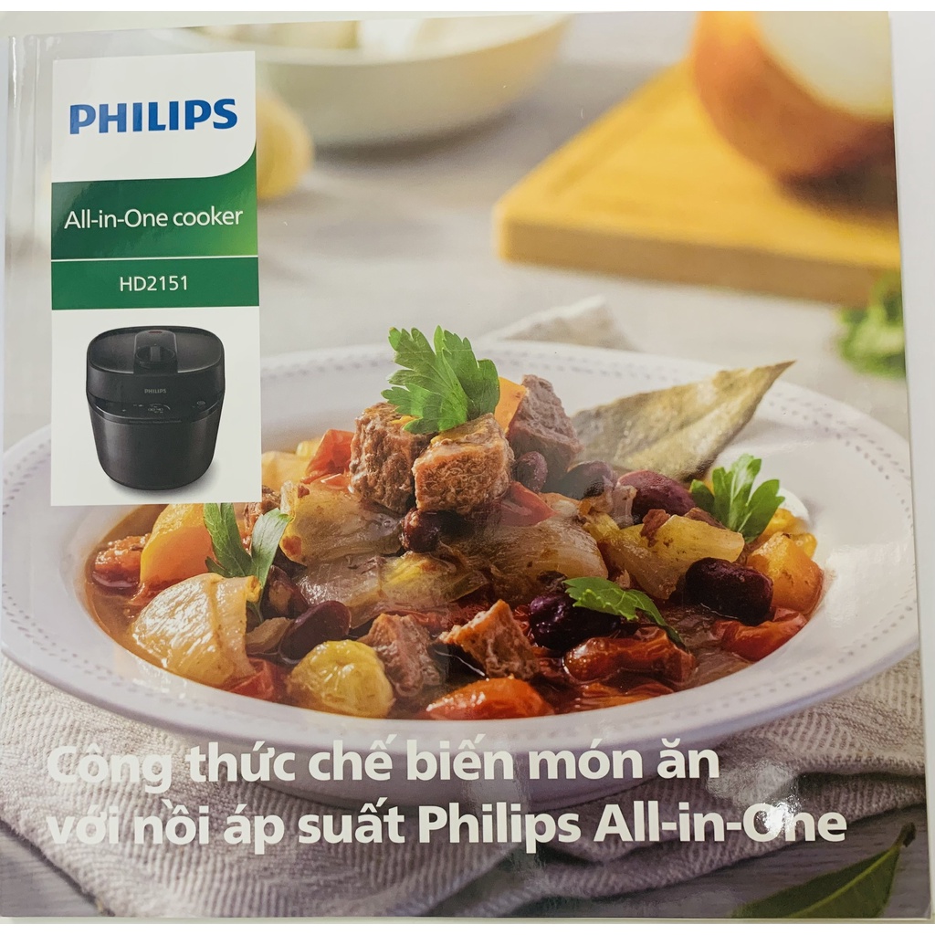 Nồi áp suất đa năng điện tử Philips HD2151  - Hàng chính hãng bảo hành 24 tháng