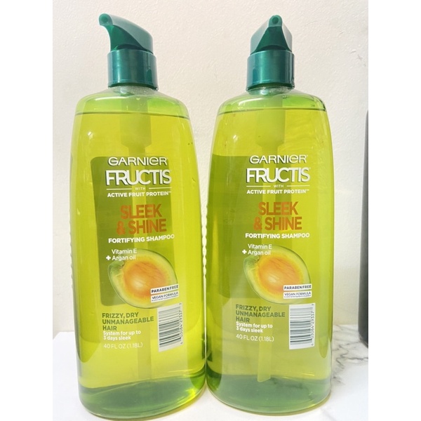 Dầu Gội GARNIER FRUCTIS Sleek & Shine 1.18L