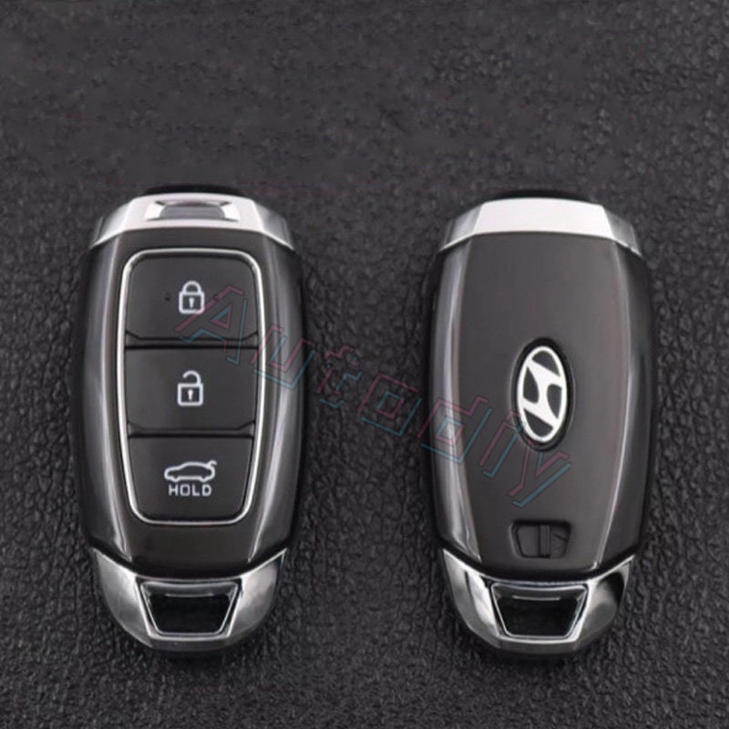 Ốp chìa khóa Huyndai Accent 2021 - 2022 , Elantra Bao da cho chìa khoá Accent / KoNa / Santafe Hyundai Accent 2021 chống xước chống va đập