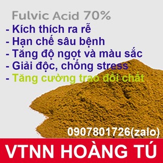 Gói 100g - Axit Fulvic 70% (Fulvic Acid) tan trong nước