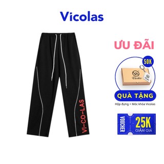 Quần sweatpants unisex thêu họa tiết - v- vicolas sweatpants
