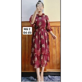 VÁY TIỂU THƯ CỔ TRÒN REN