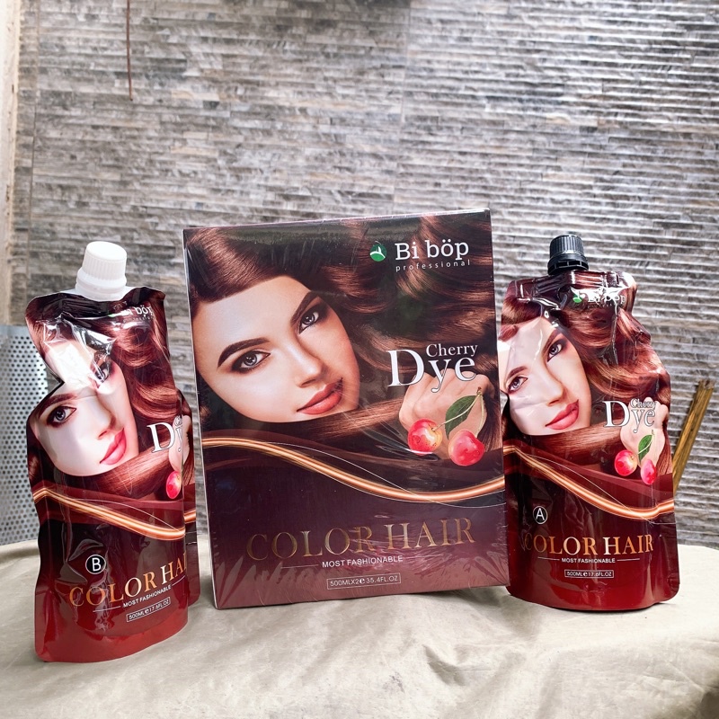 Thuốc nhuộm nâu tóc argan keratin , nhuộm phủ bạc tóc 100% không dính da đầu 500mlx2